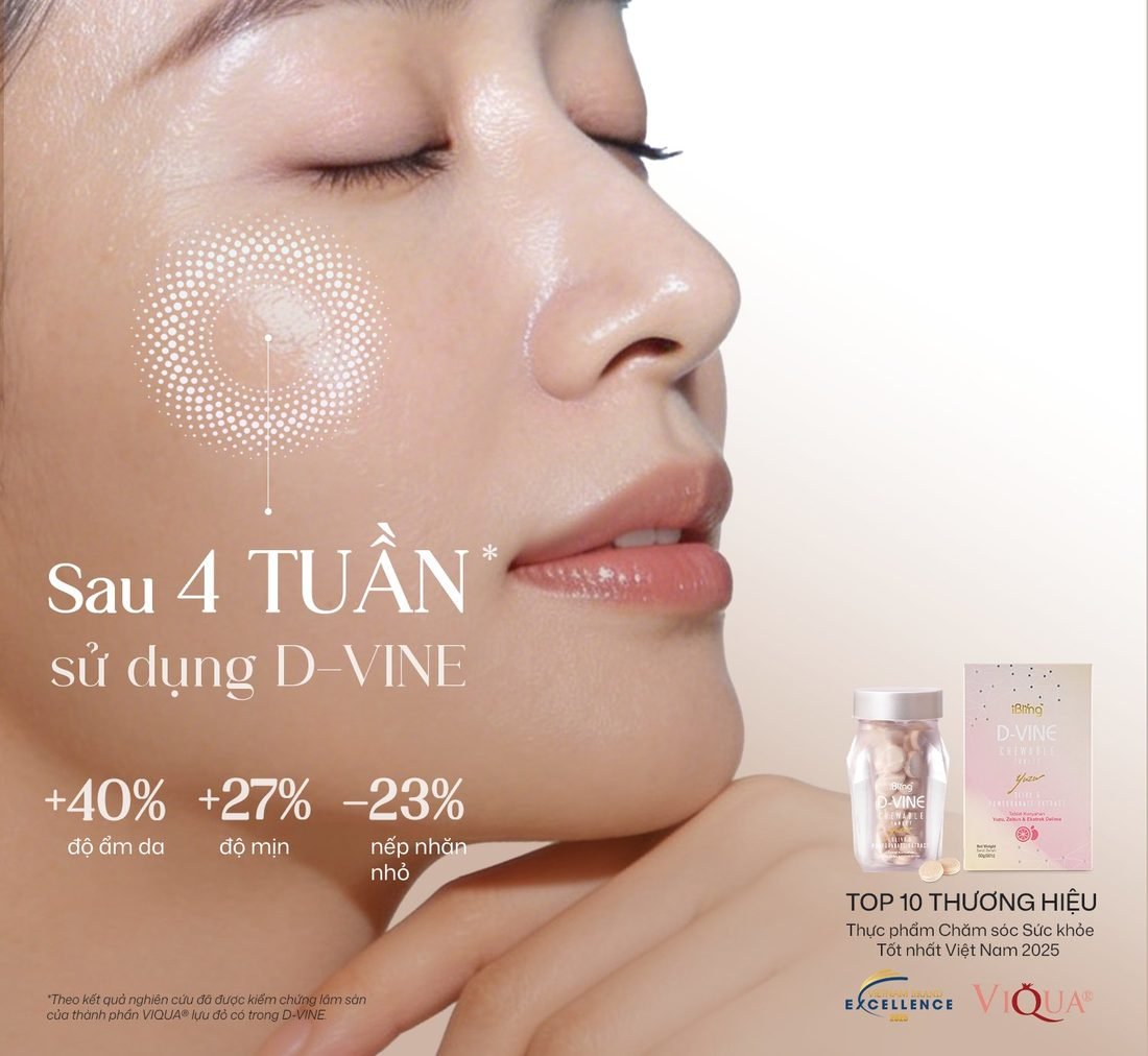 D-VINE Collagen - Sau 4 tuần sử dụng